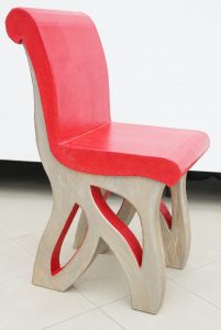 Cardboard furnitures: chairs