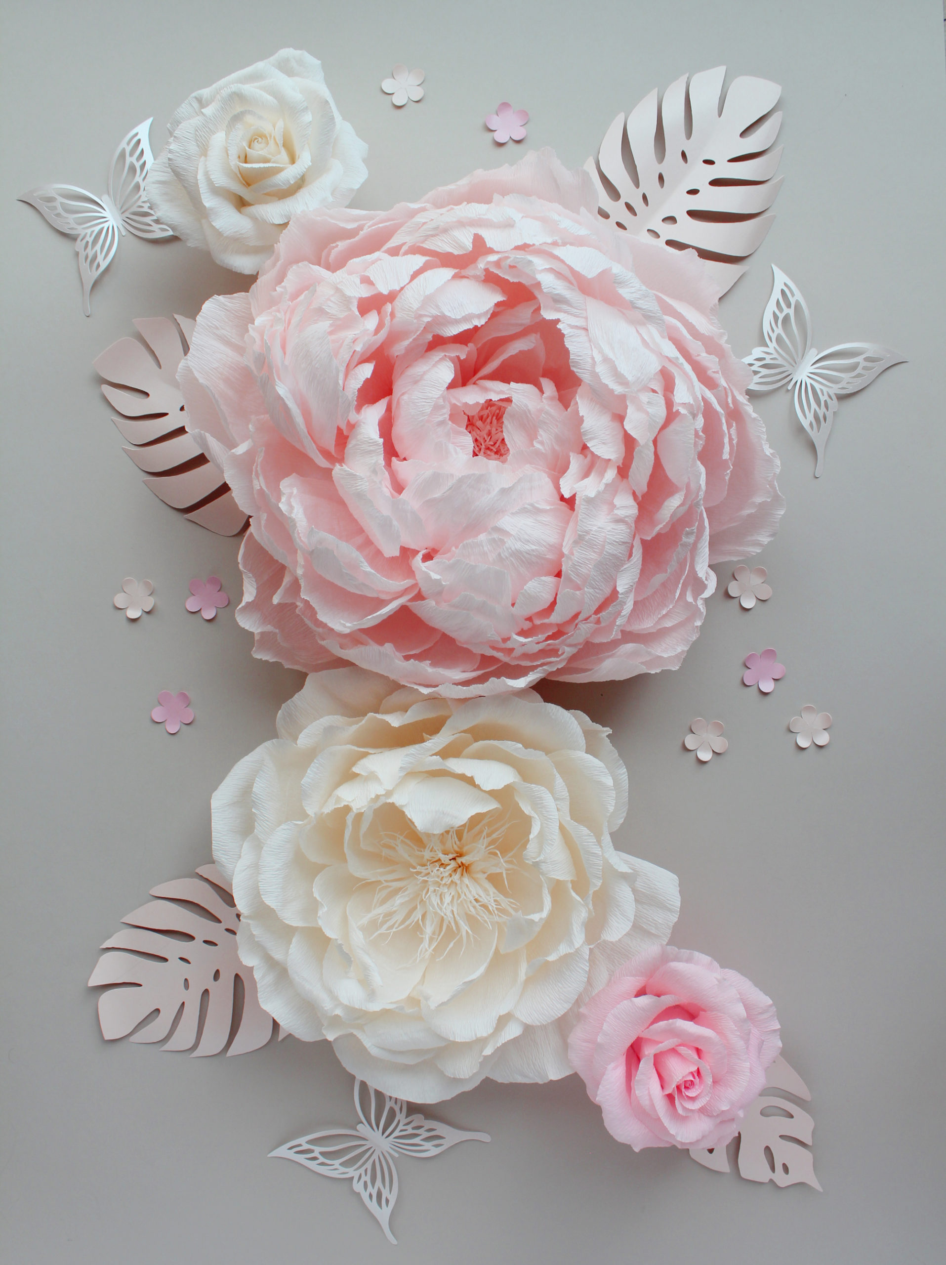 Аля: композиция в кремаво-бяло и розово