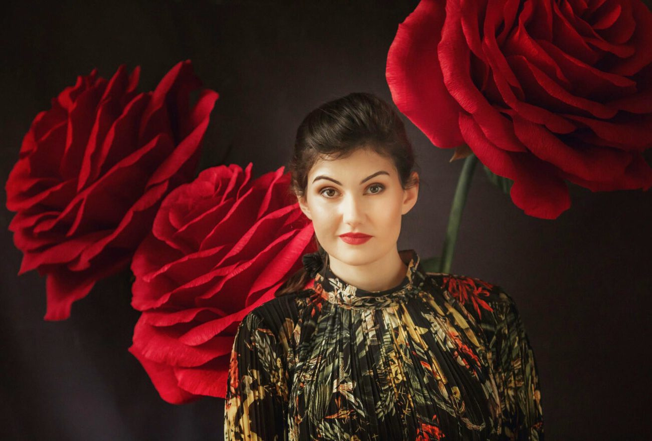 Shooting photo / Roses rouges géantes en papier par Carton-art